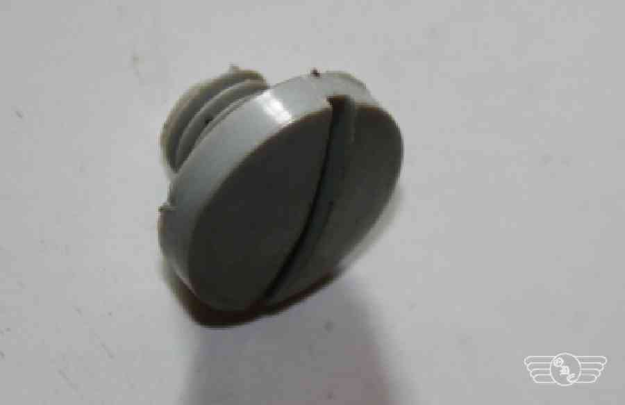 Zierschraube, M 8 Kunststoff grau, NOS Zierschraube, M 8 Kunststoff grau, NOS