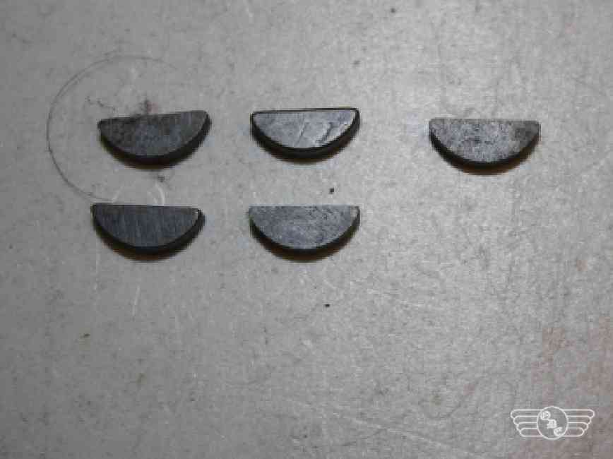 Scheibenfeder 3x3,7, 5 Stück