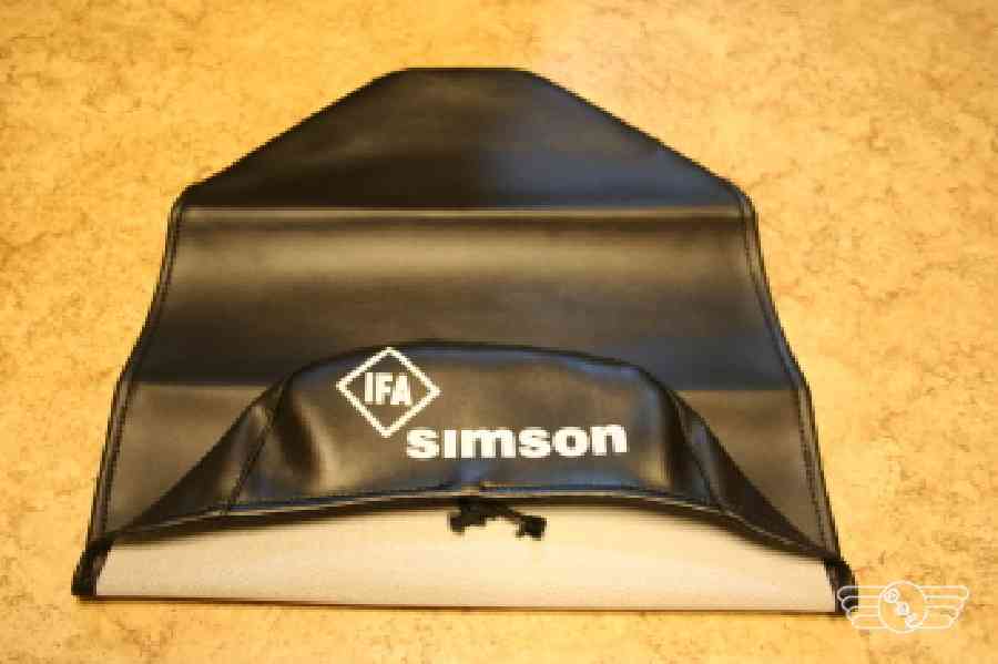 Sitzbezug schwarz glatt