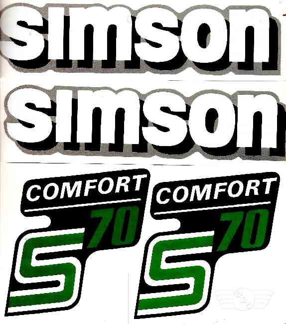 Abziehbilderset S70 Comfort