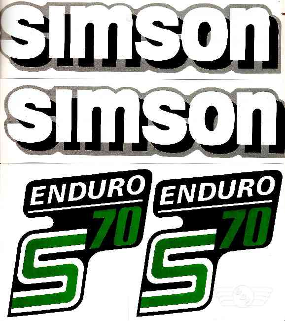 Abziehbilderset S70 Enduro