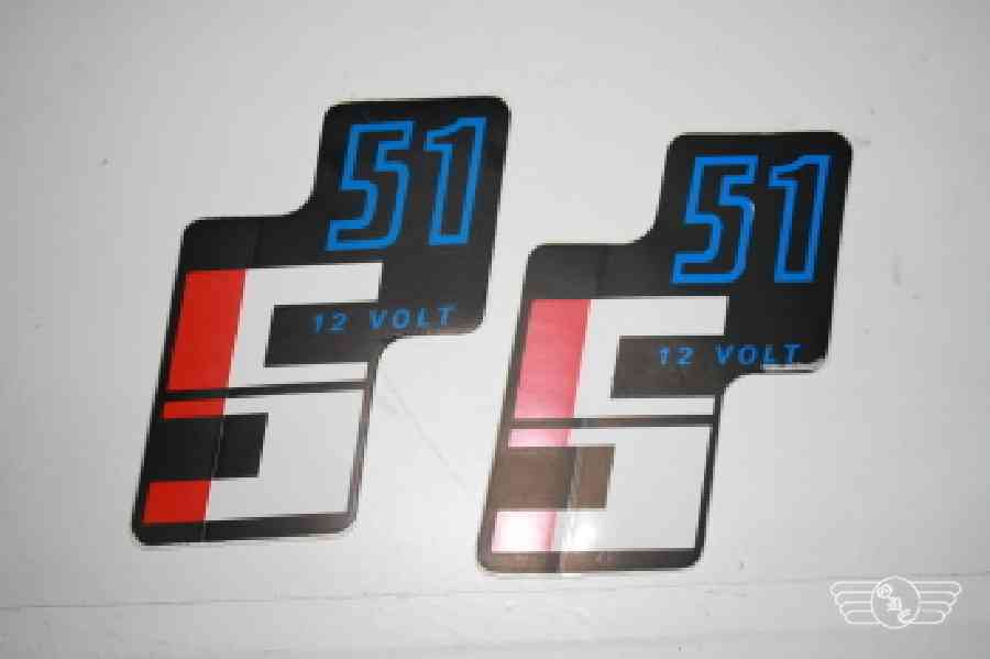 DDR Aufkleber S51 12V